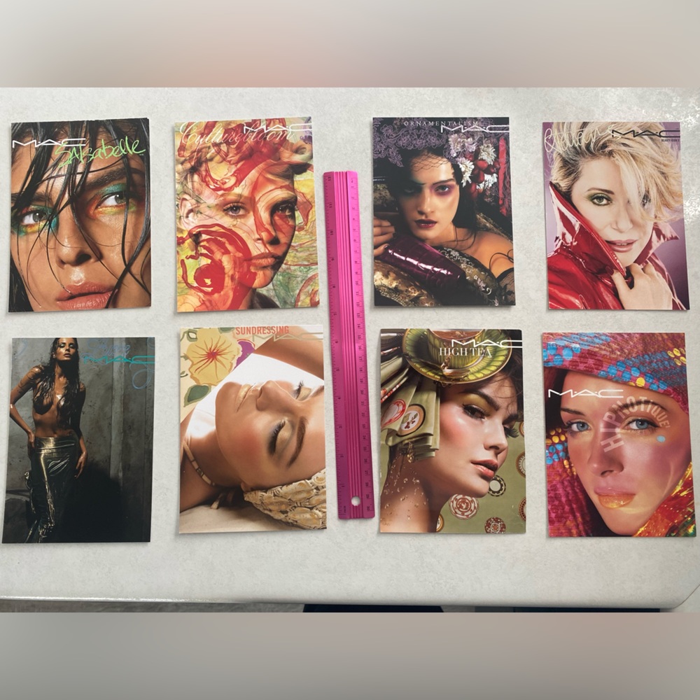 Mac cosmetics promo post cards . Early 2000’s